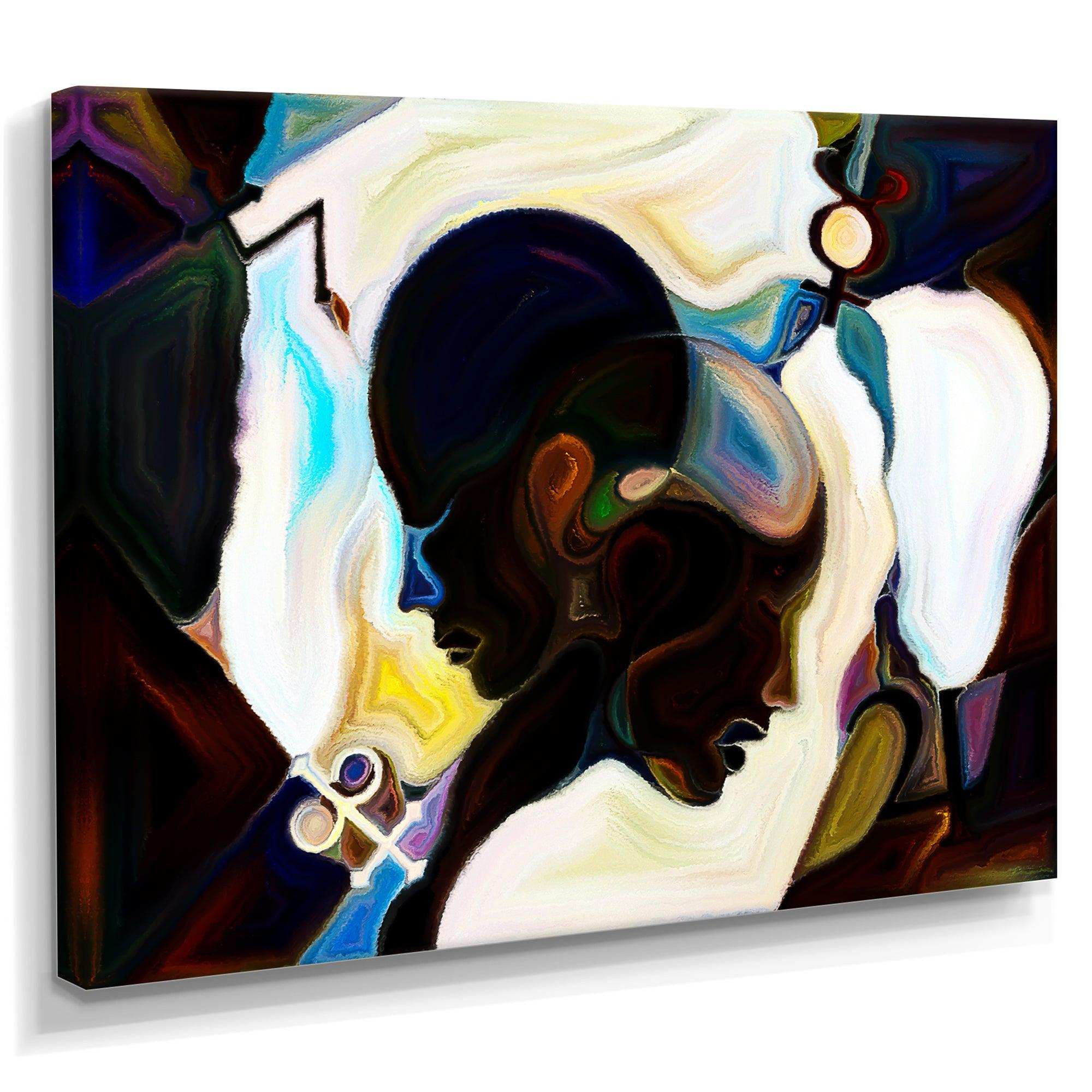 Union Of Male And Female Faces I