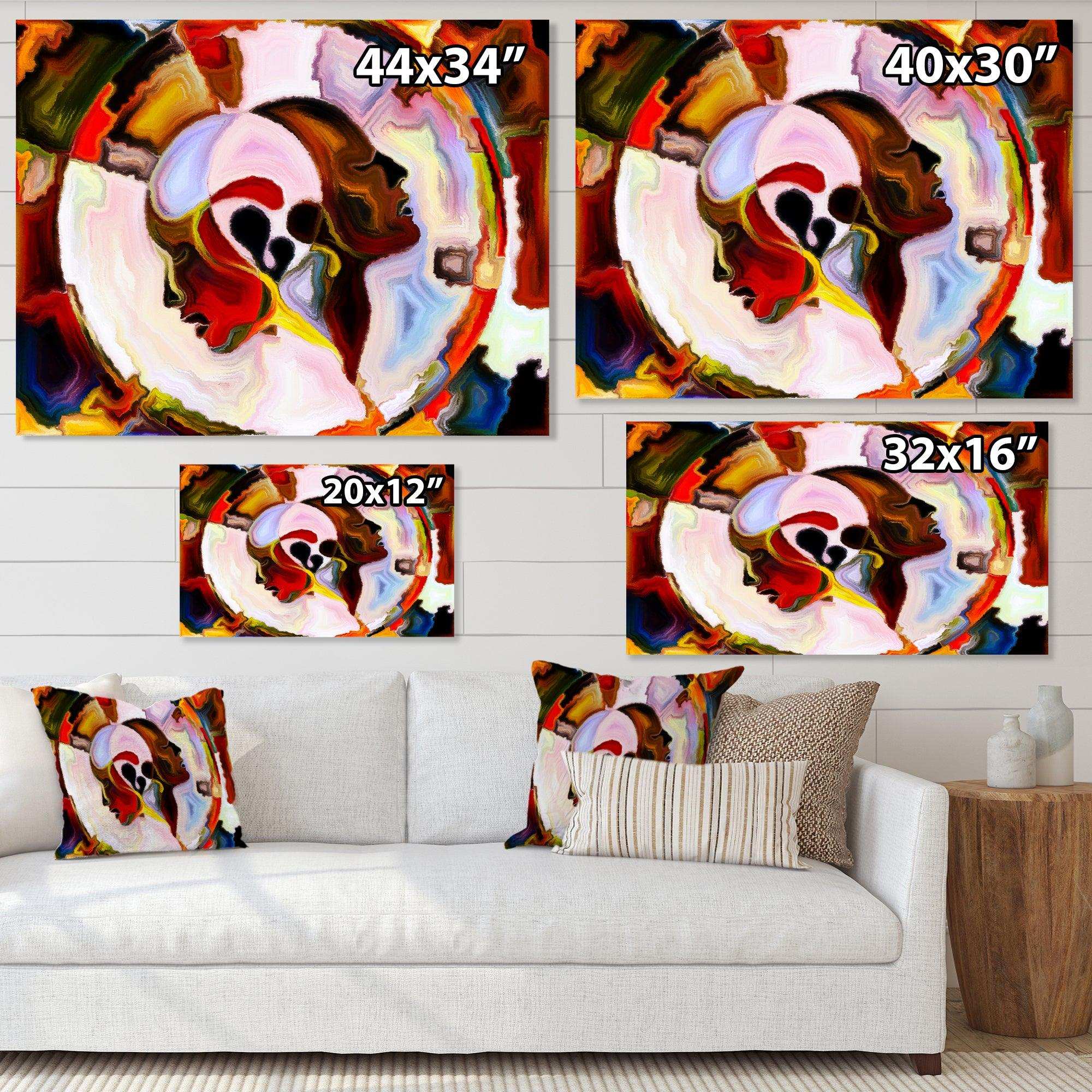 Union Of Male And Female Faces III