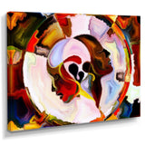 Union Of Male And Female Faces III