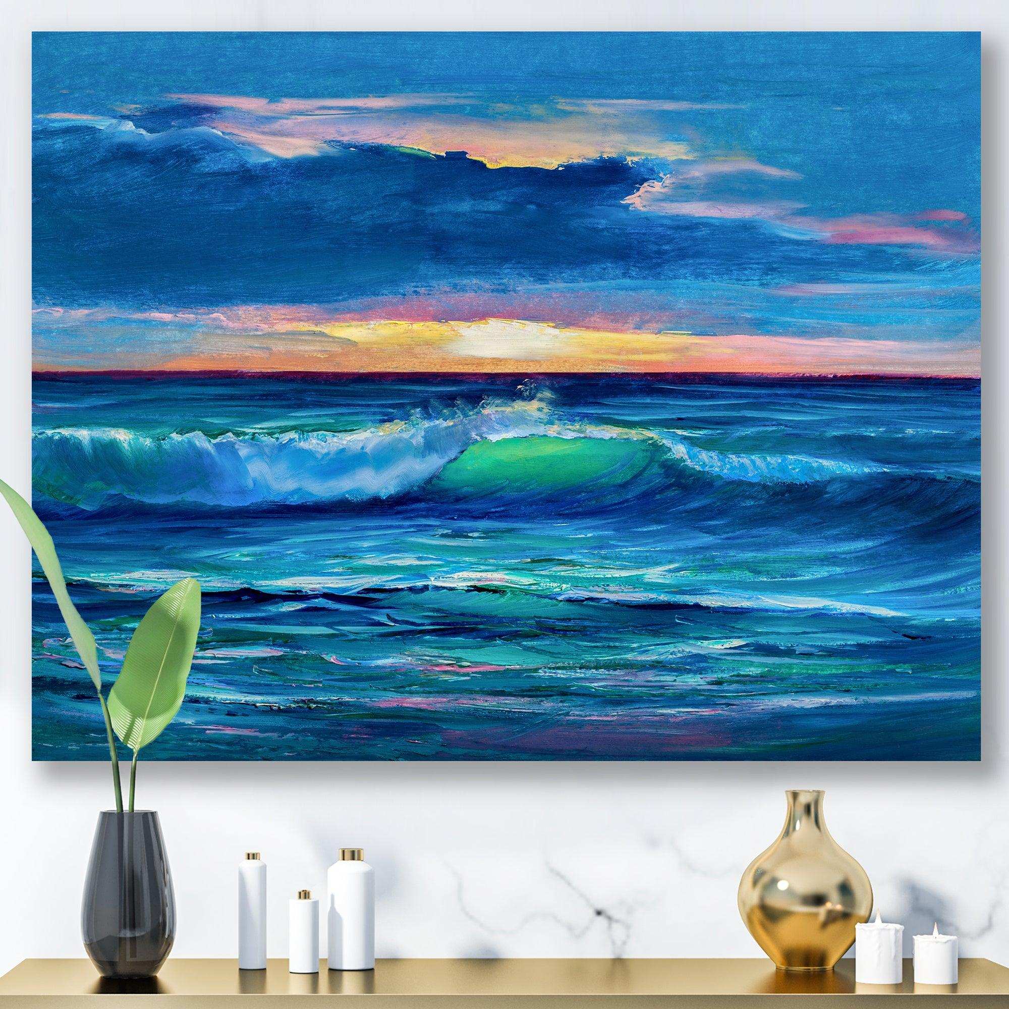 Sunshine Reflecting Throug Braking Waves IX