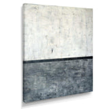 Grey and White Abstract Art Painting