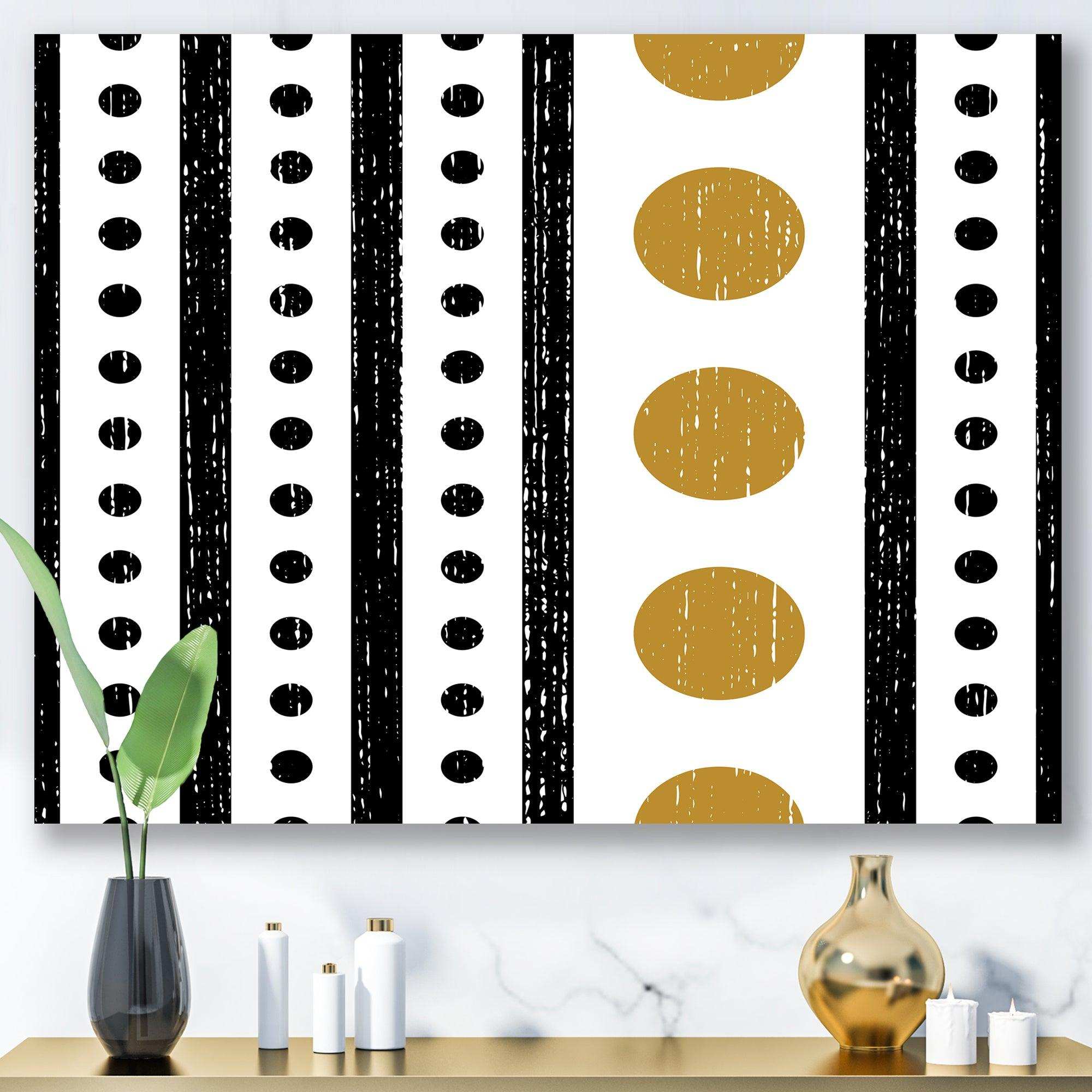 Retro Geometrical Abstract Minimal Pattern VI