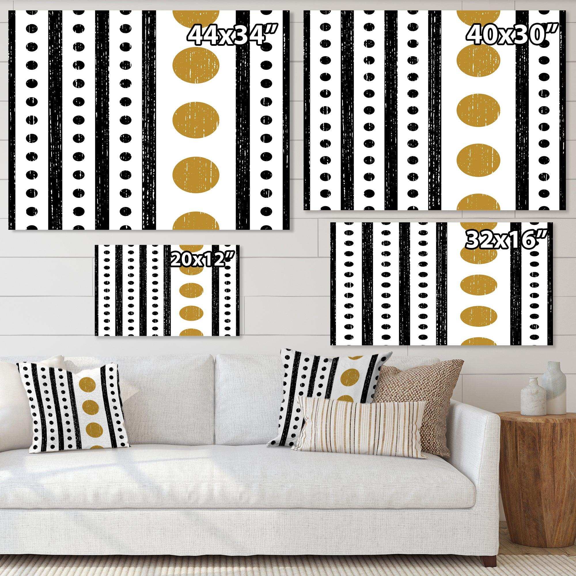 Retro Geometrical Abstract Minimal Pattern VI