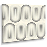 Retro Curved Minimal Geometric Ornament I