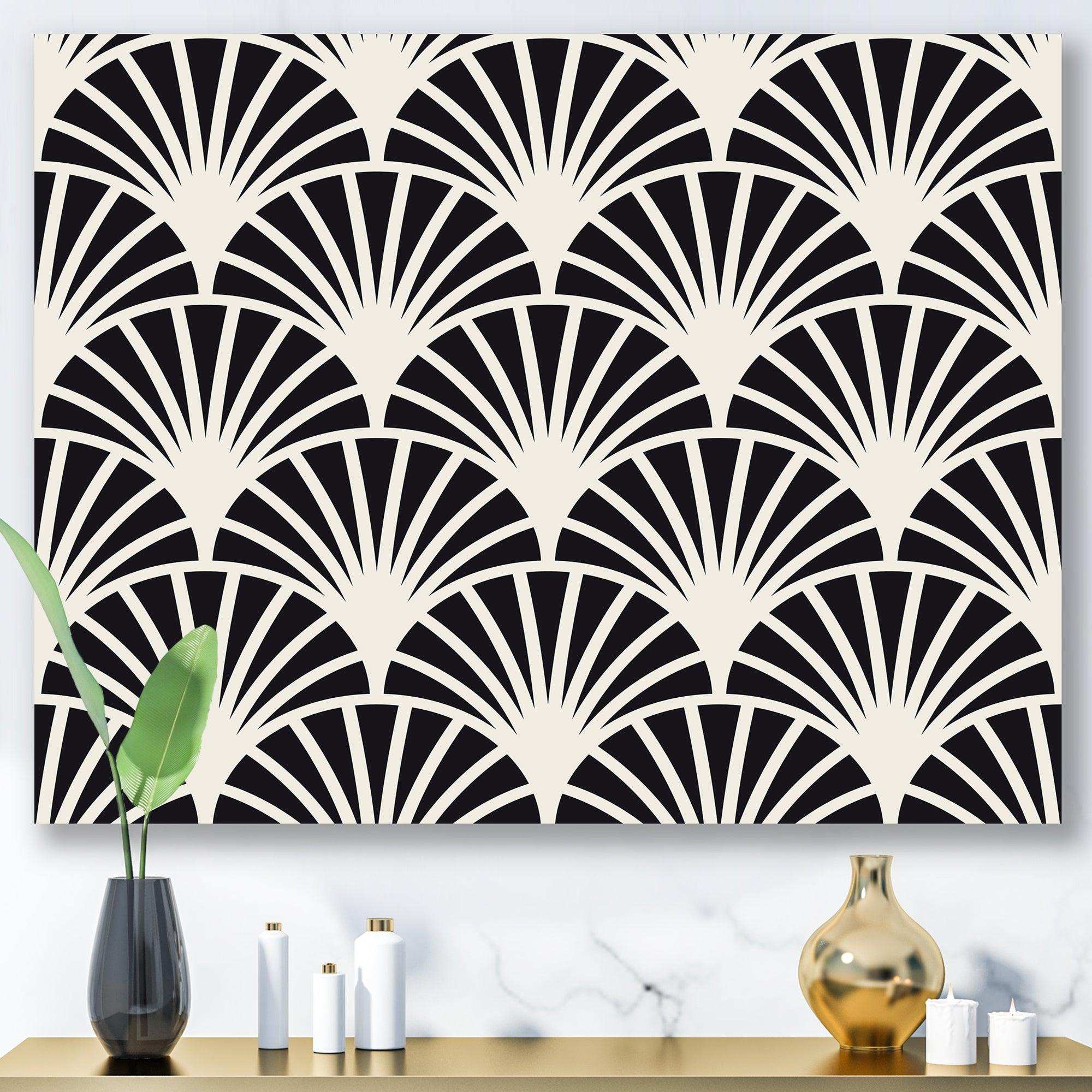 Retro Art Deco Waves I