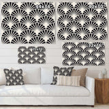 Retro Art Deco Waves I