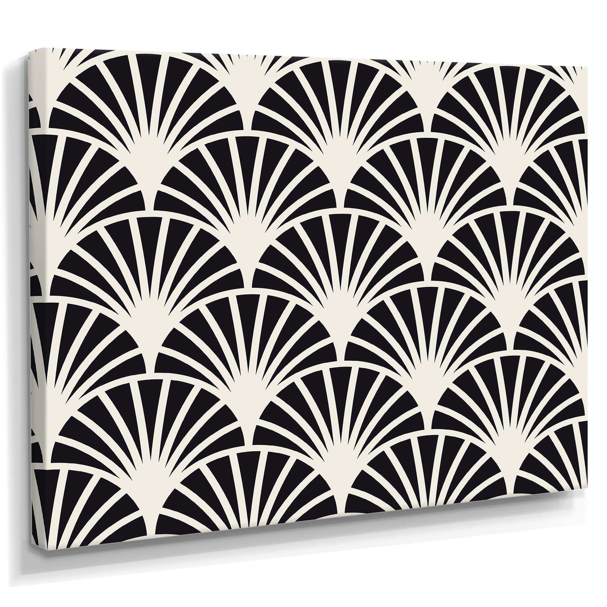 Retro Art Deco Waves I