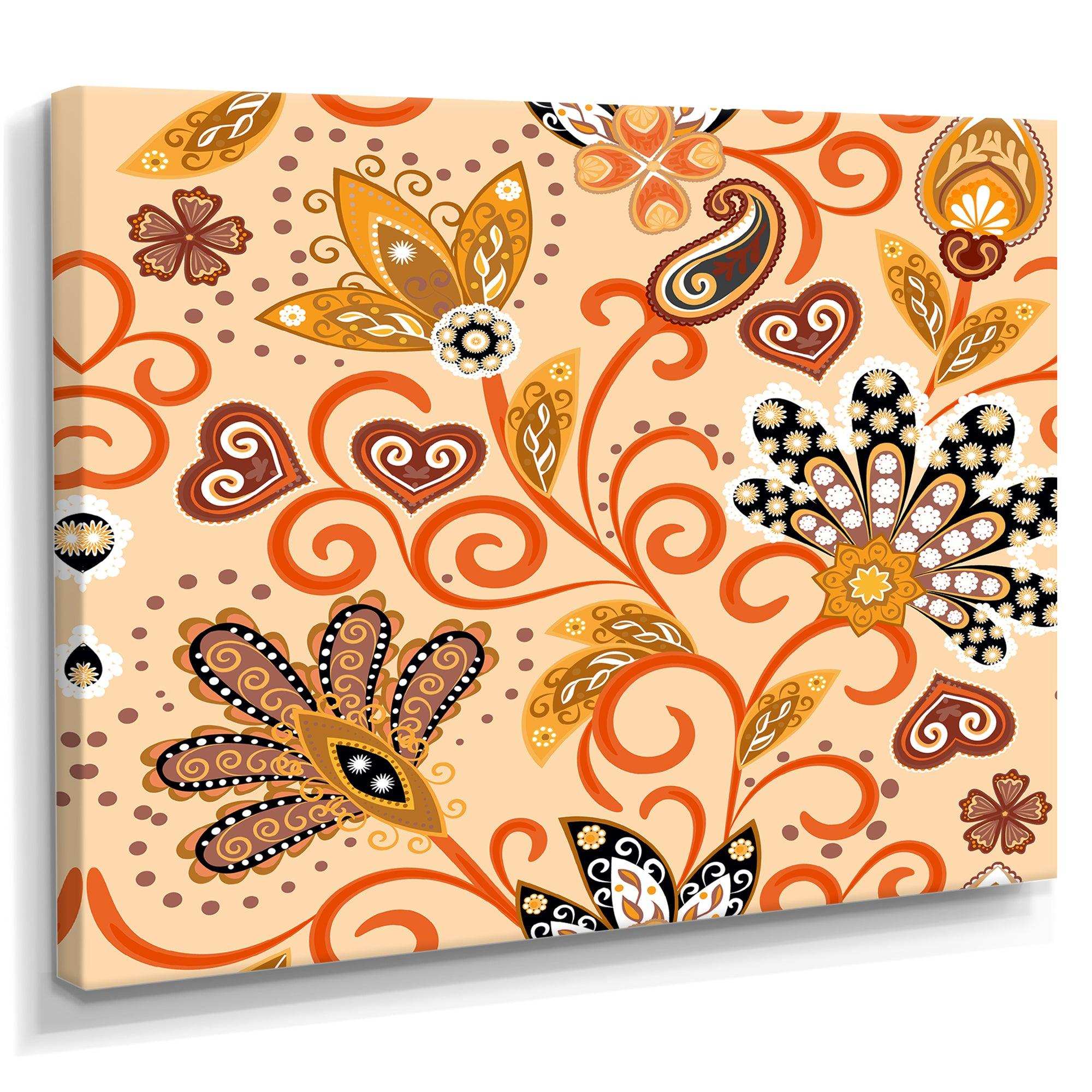 Retro Indian Floral Batik III