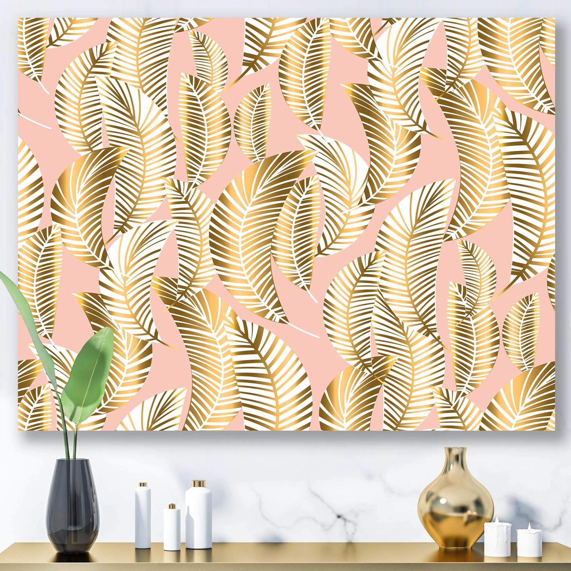 Golden Palm Leaves I