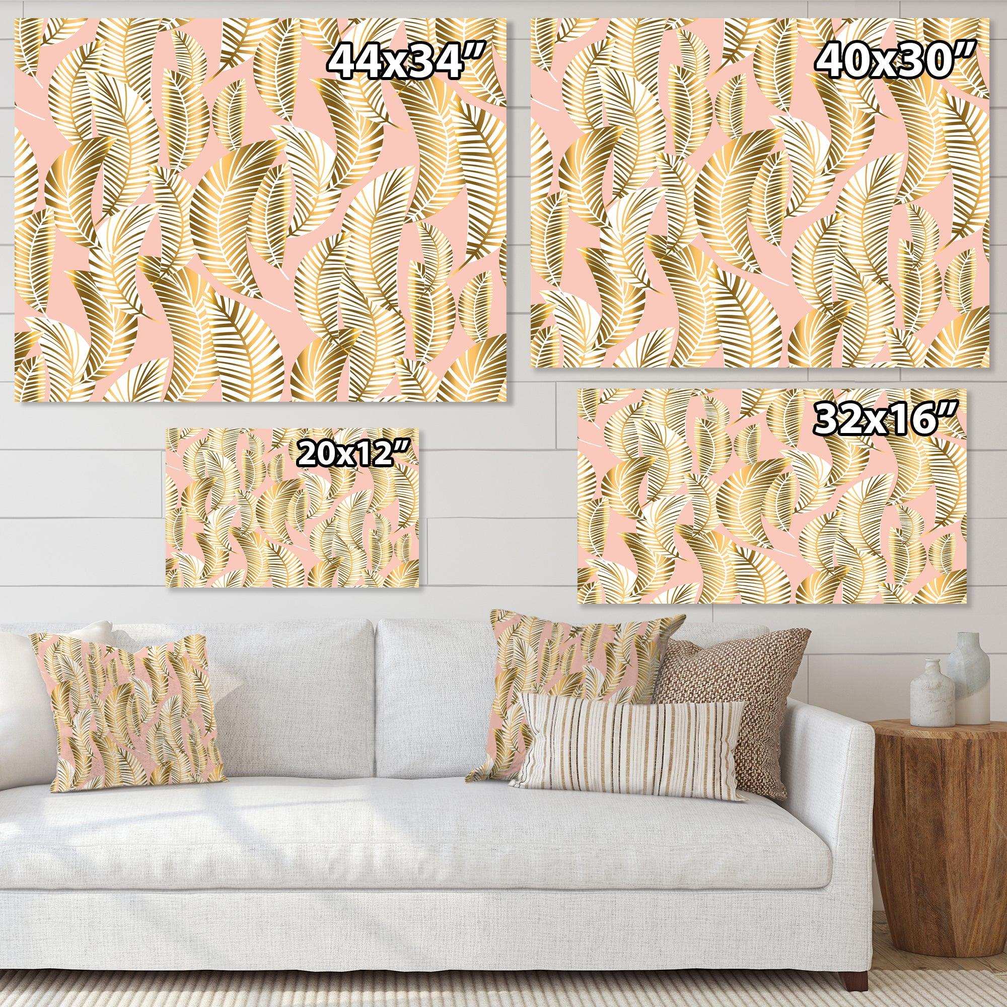 Golden Palm Leaves I