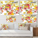 Retro Handdrawn Poppies IV