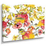 Retro Handdrawn Poppies IV