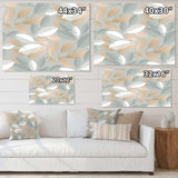 Luxury geometric fall leaves pattern
