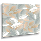 Luxury geometric fall leaves pattern