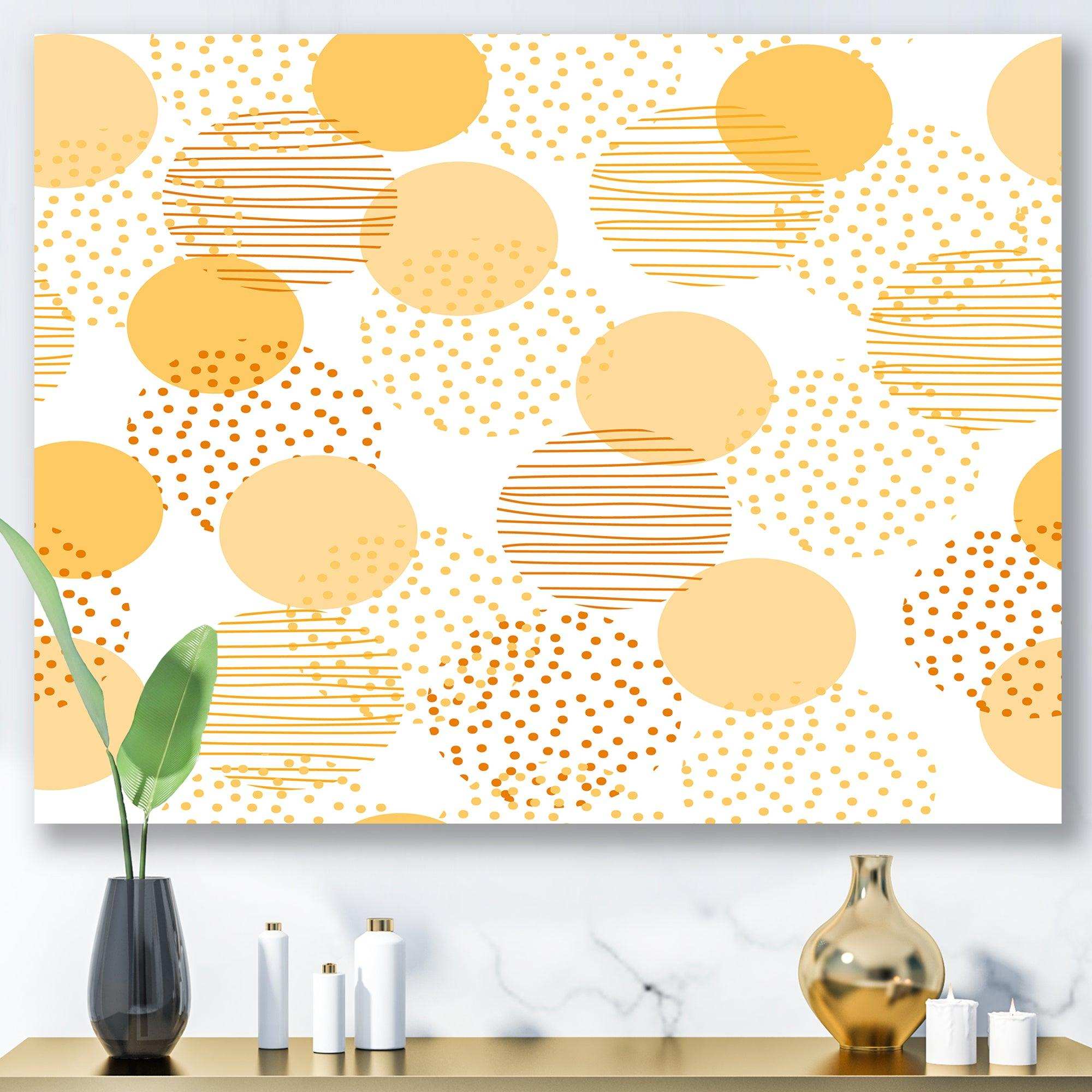 Circular Abstract Retro Geometric IX