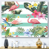 Tropical Botanicals, Flowers and Flamingo
