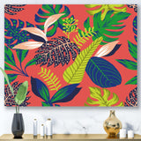 Retro Tropical Leaves I