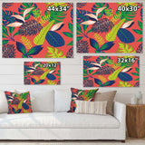 Retro Tropical Leaves I