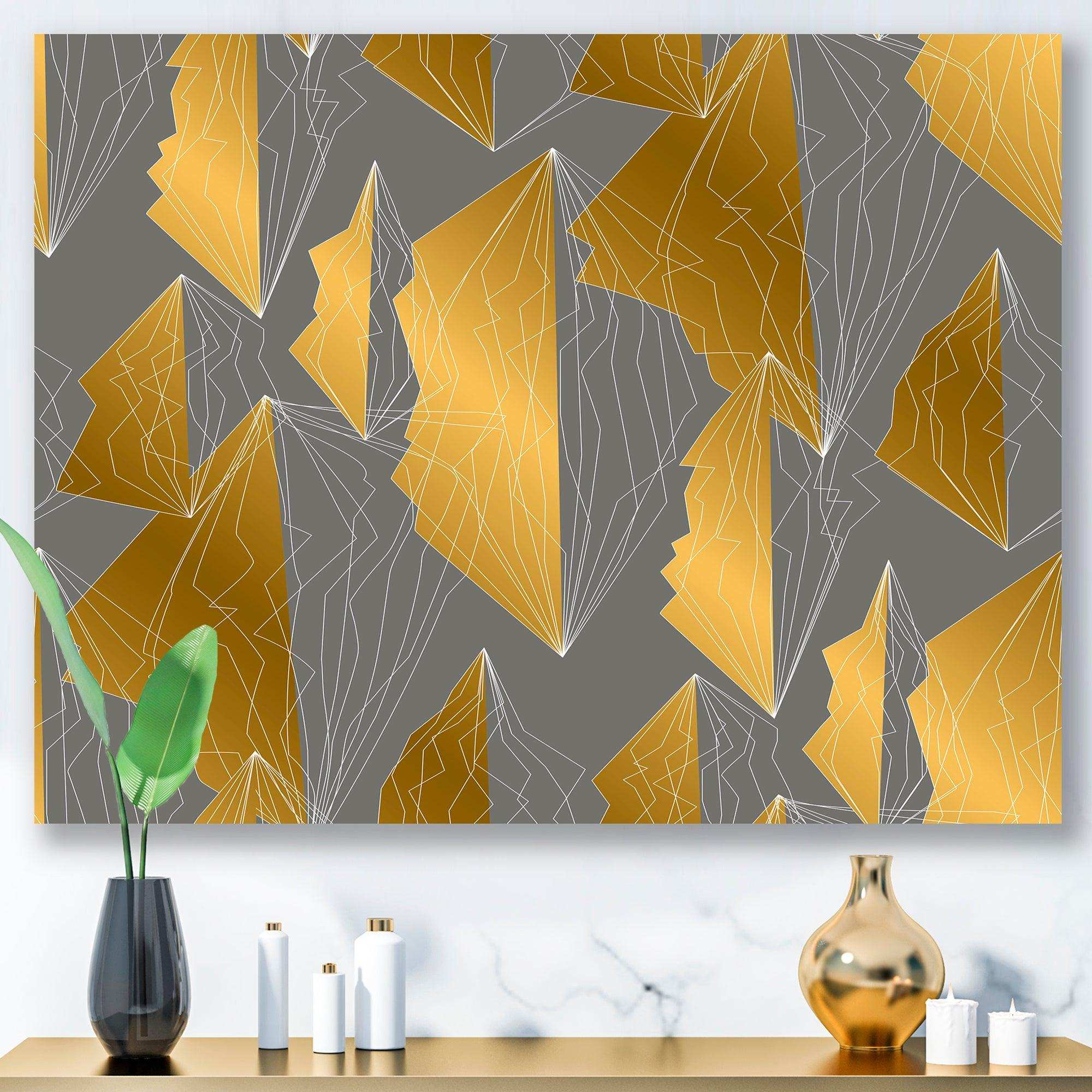 Golden Polygon Pattern