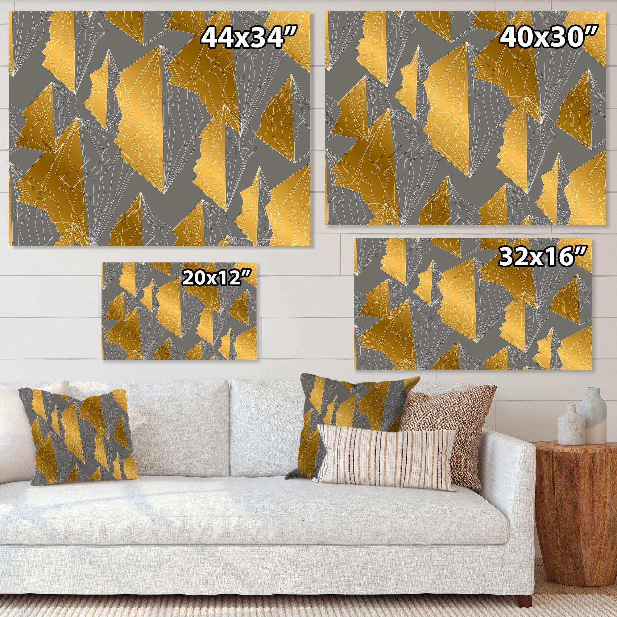 Golden Polygon Pattern