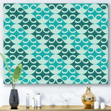 Abstract Retro Geometrical Design VI Canvas Canvas