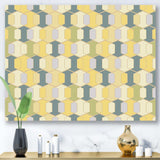 Abstract Retro Geometrical Design II Canvas Canvas