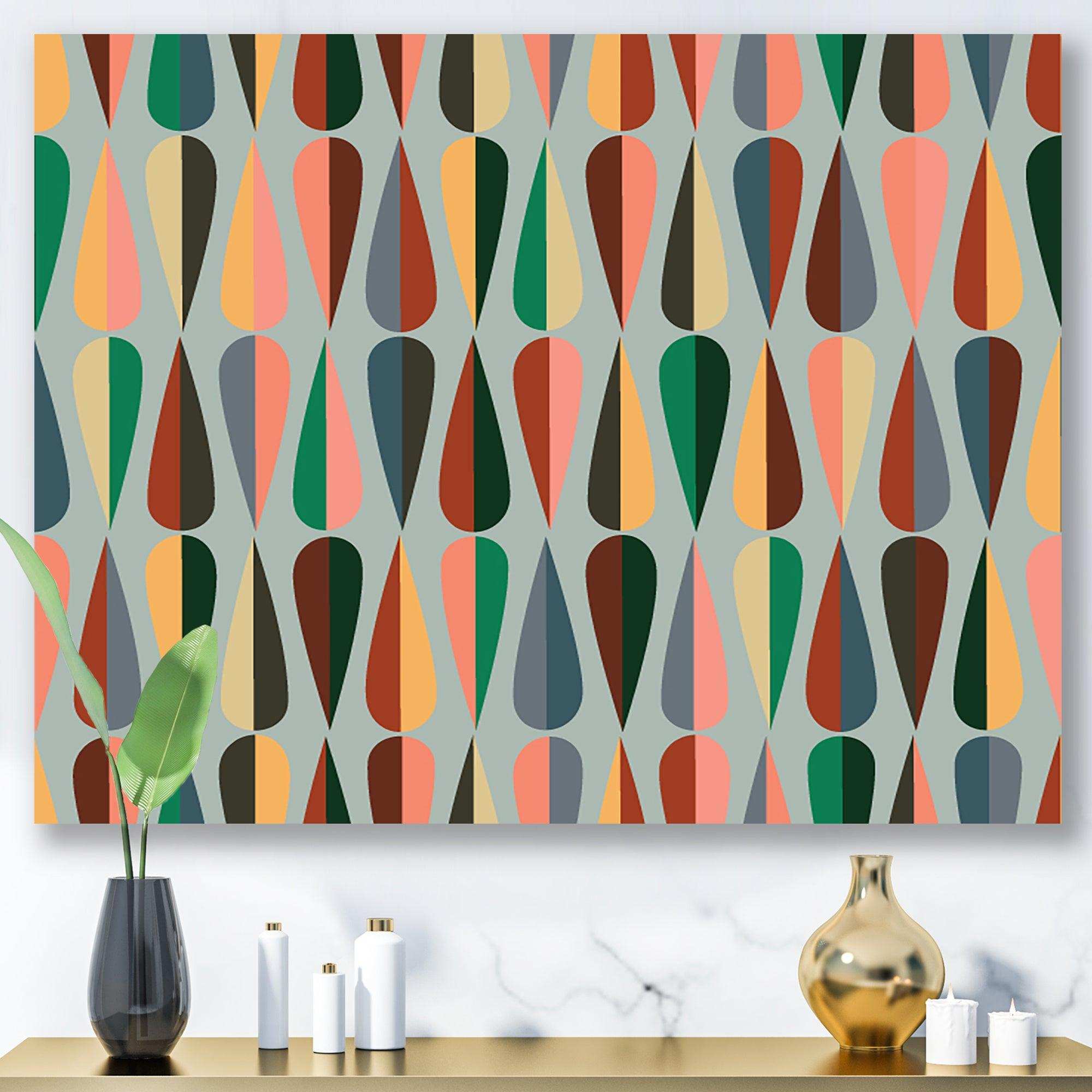 Retro Abstract Drops IX