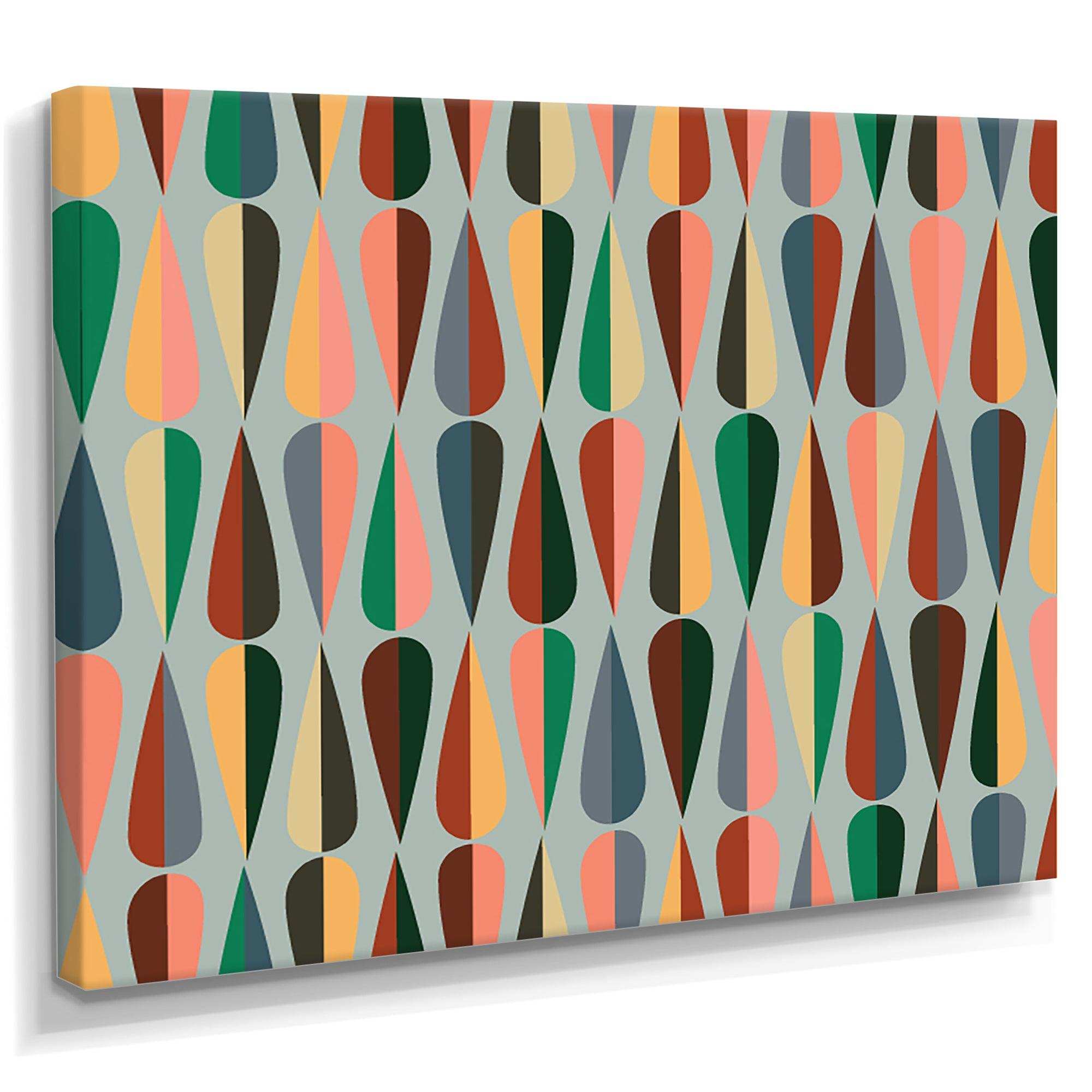 Retro Abstract Drops IX