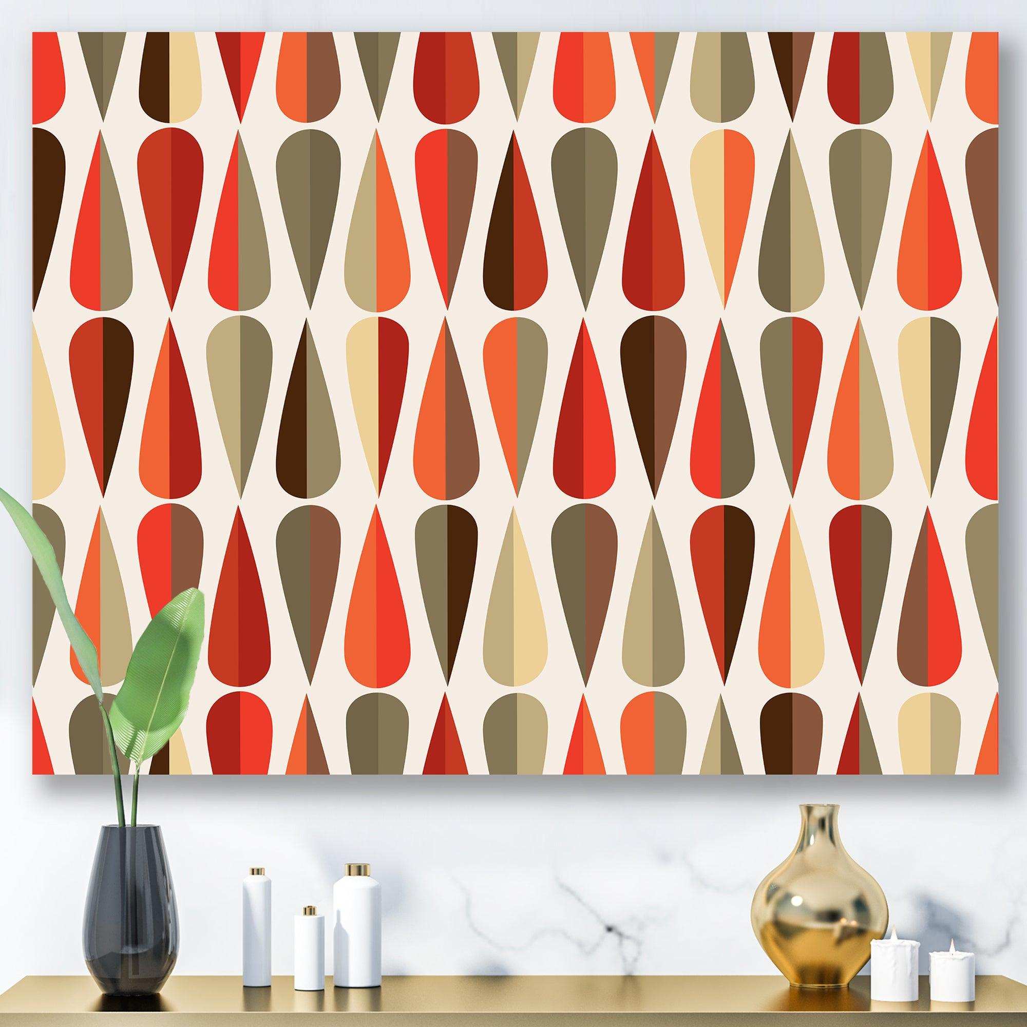 Retro Abstract Drops IV