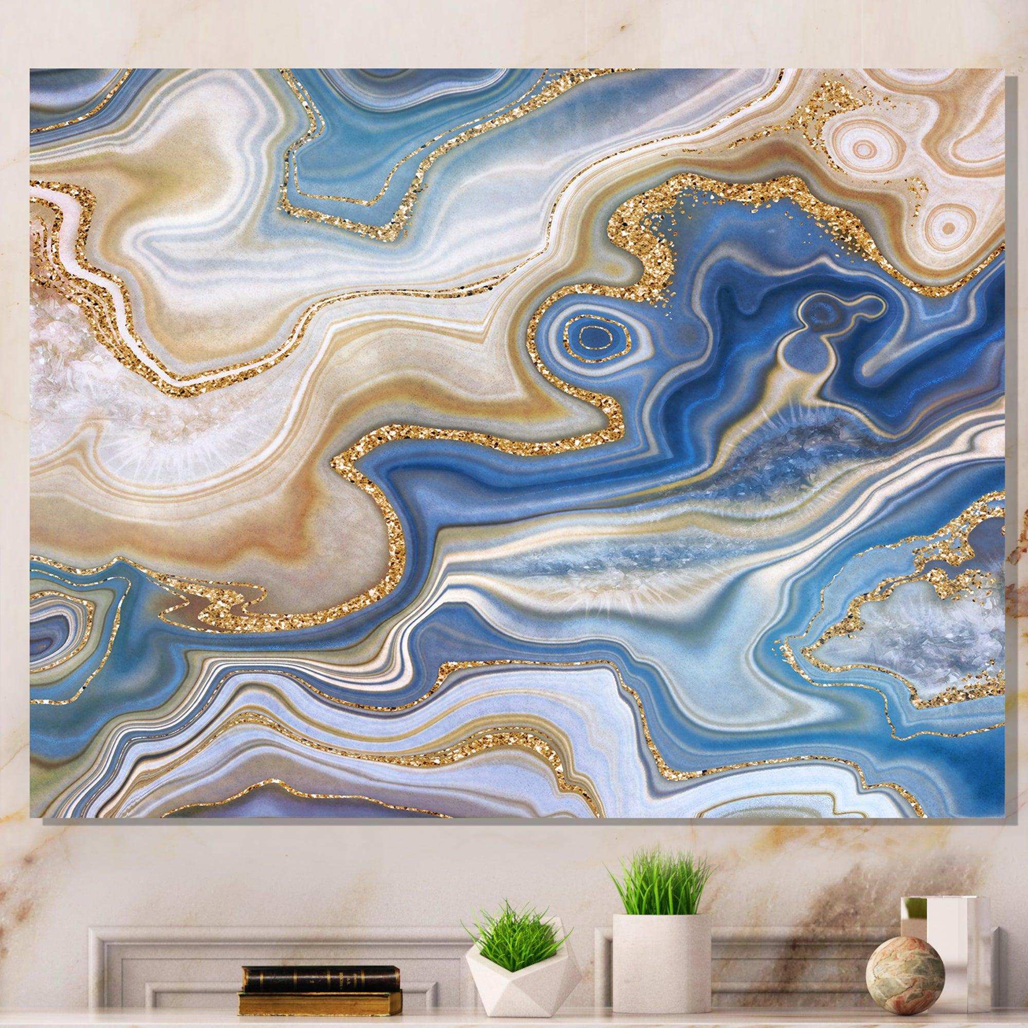 Ocean Blue Golden Jasper Agate II