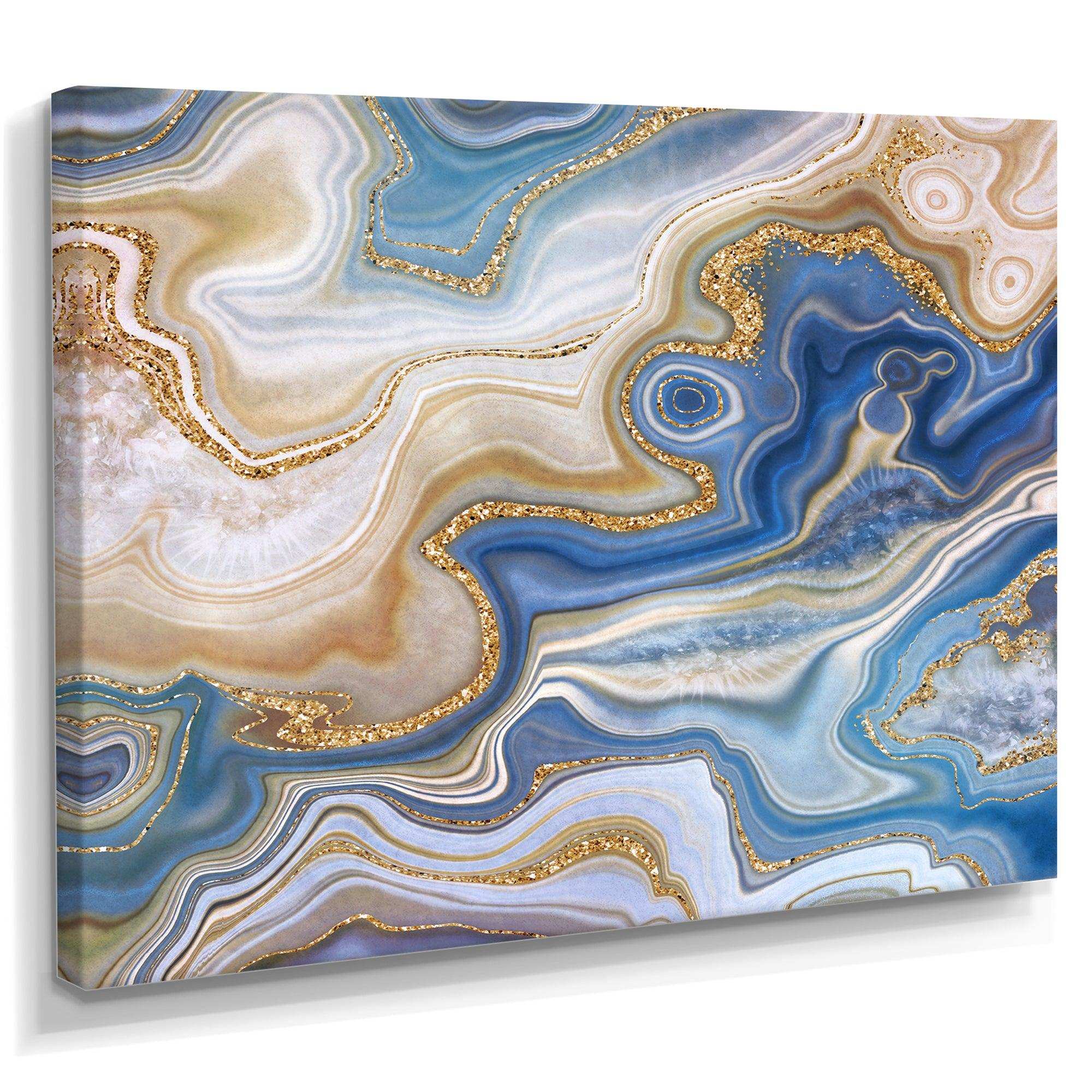 Ocean Blue Golden Jasper Agate II