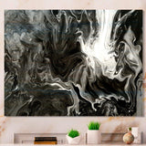 White, grey and White Hand Painted Marble Acrylic IV