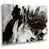 White, grey and White Hand Painted Marble Acrylic IX