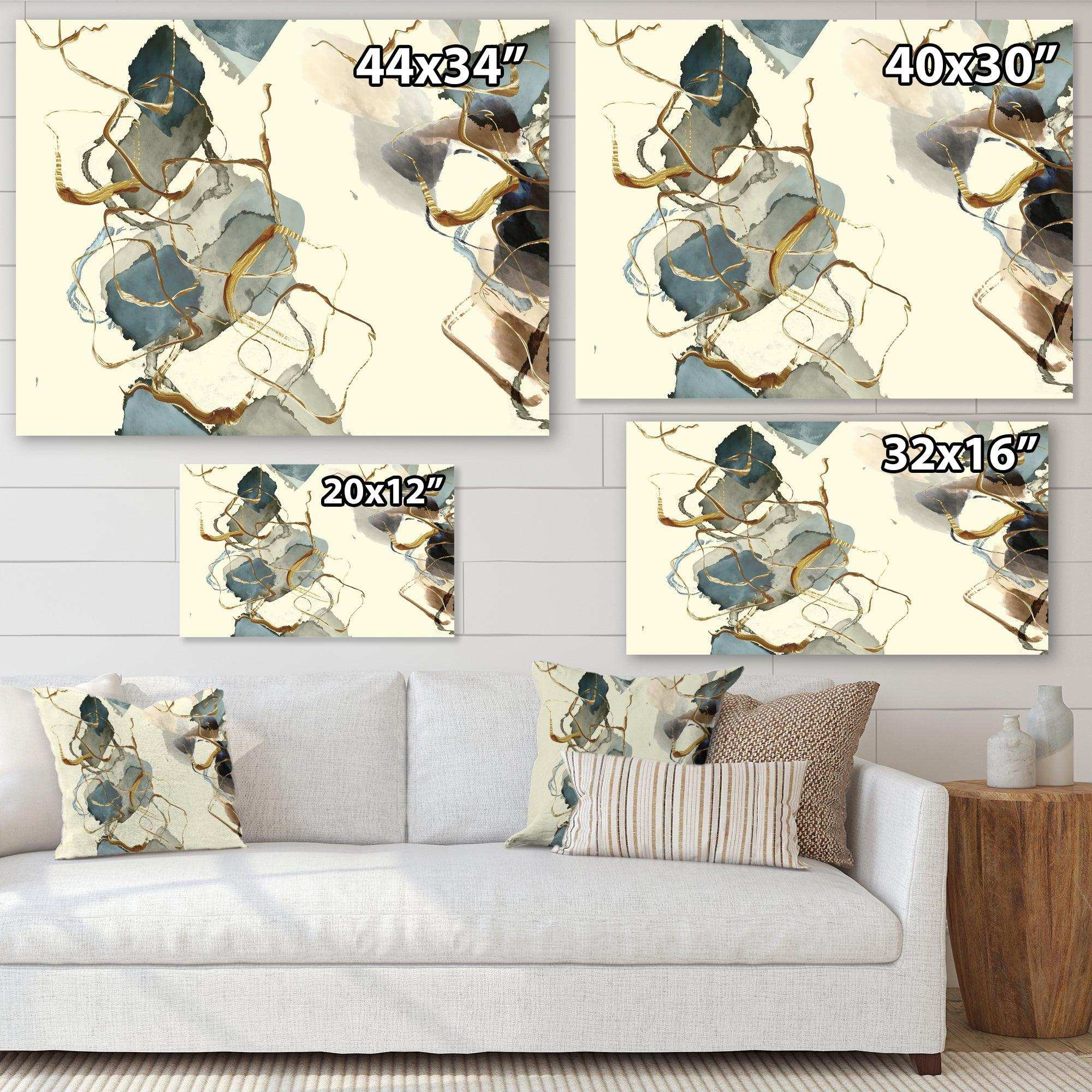 Gold Glam Squares VI