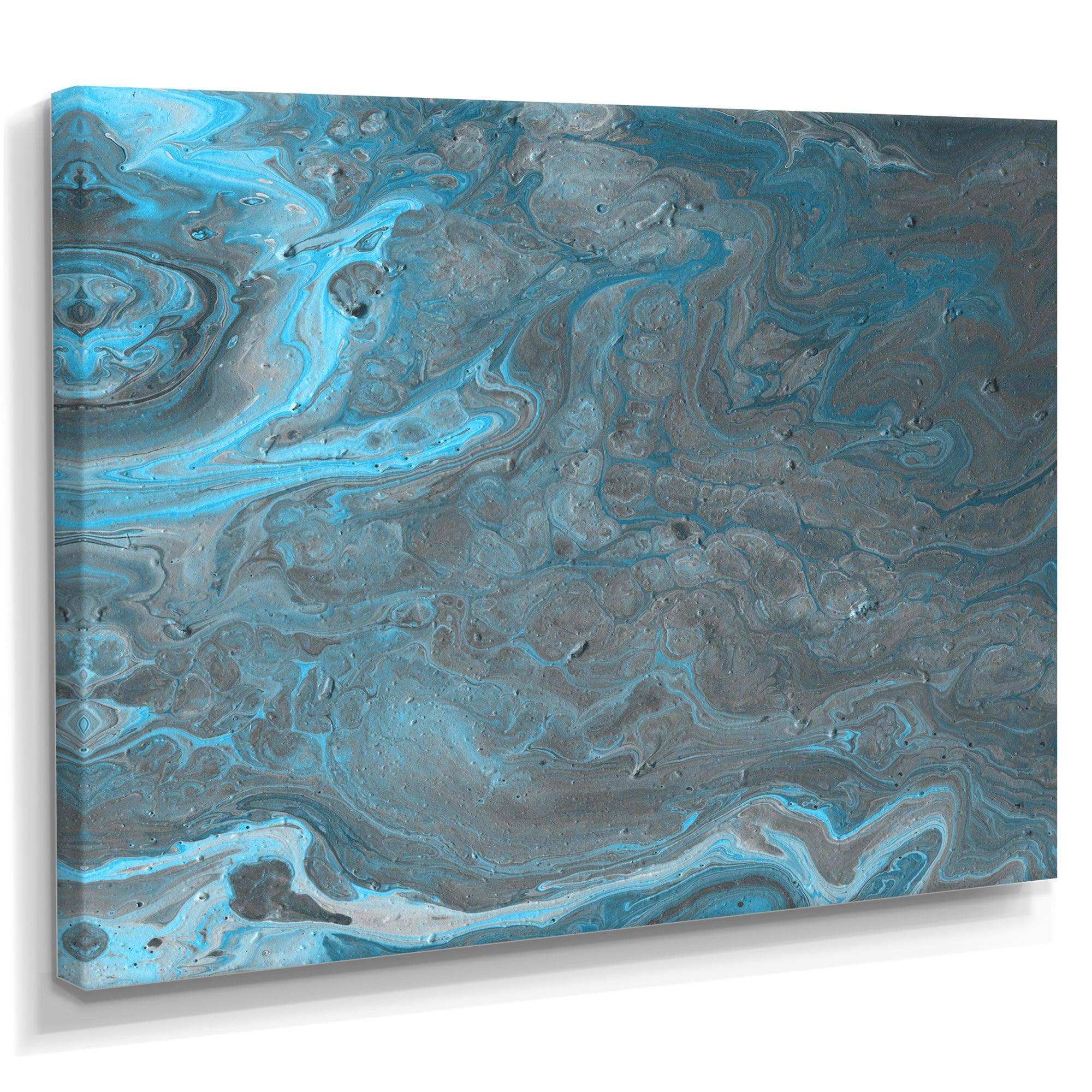 Blue and Gray Marble Landscape