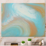 Turquoise Gold and Blue Marble