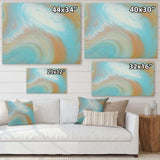 Turquoise Gold and Blue Marble