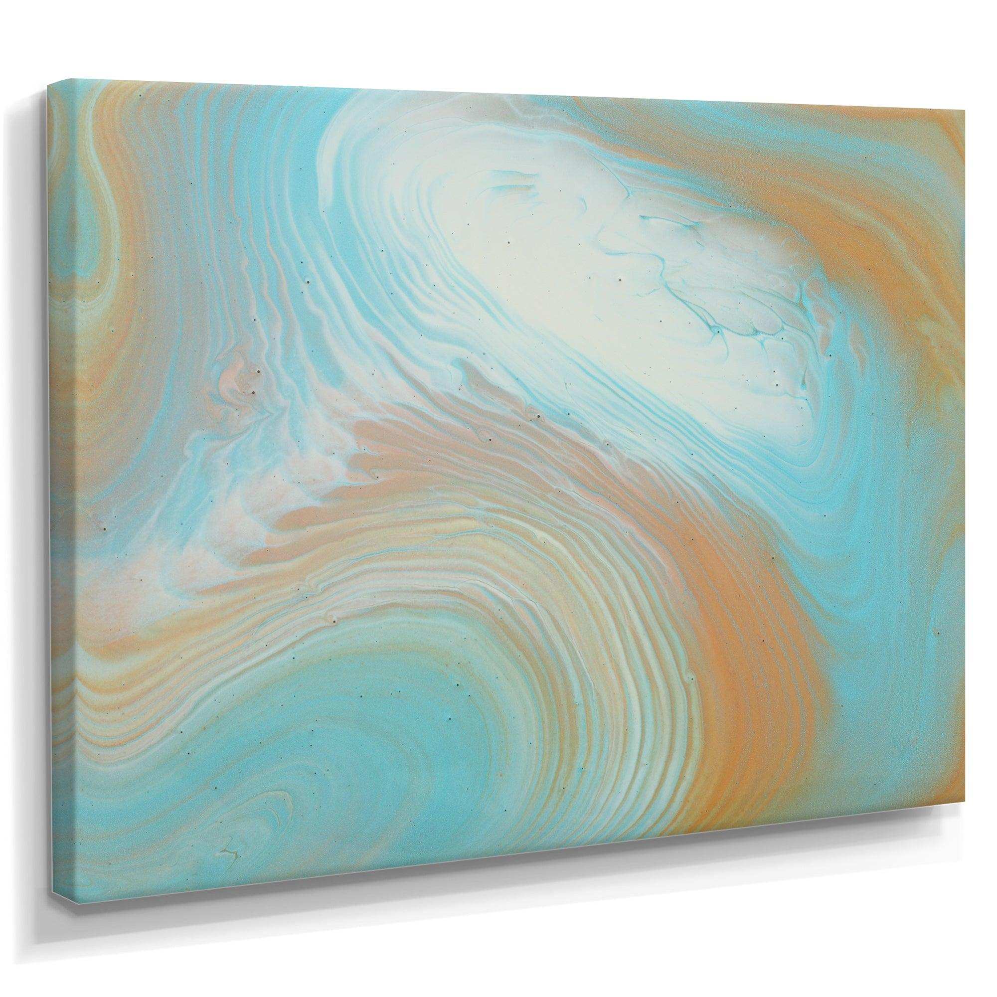 Turquoise Gold and Blue Marble