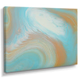 Turquoise Gold and Blue Marble