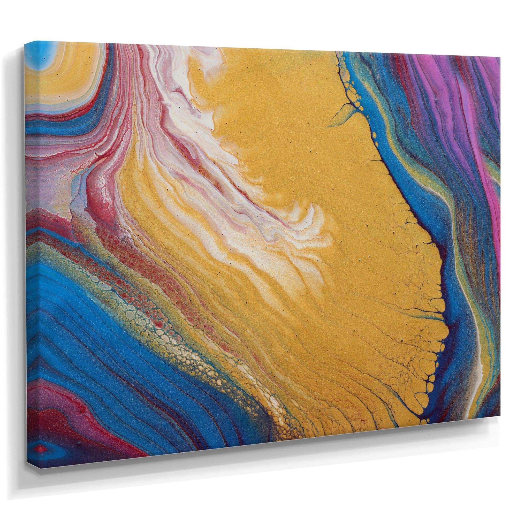 Purple Gold and Blue Marble II