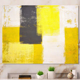 Grey and Yellow Blue Abstract I