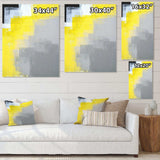 Grey and Yellow Blue Abstract IV