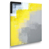 Grey and Yellow Blue Abstract IV