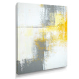 Grey and Yellow Blue Abstract XI