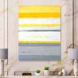 Grey and Yellow Blue Abstract XIII