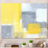Grey and Yellow Blue Abstract XXI