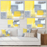 Grey and Yellow Blue Abstract XXI