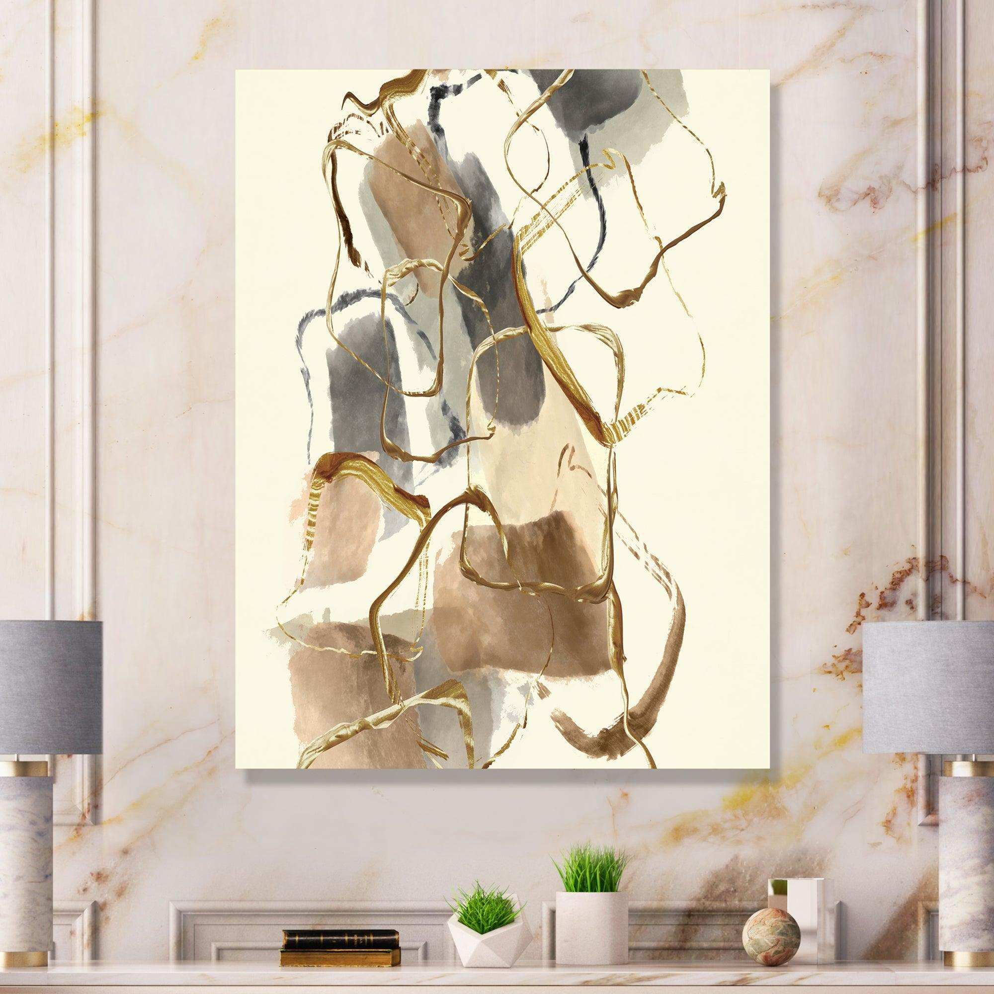 Gold Glam Squares VIII