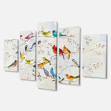 Multi-Color Bird on Tree Multi-Panels