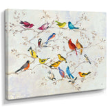 Multi-Color Bird on Tree